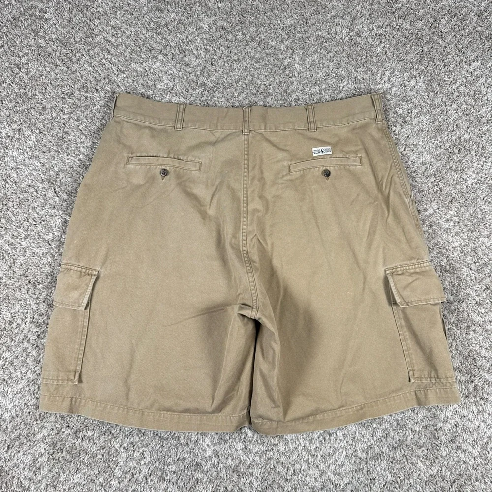 Polo Ralph Lauren Shorts Mens 36 Brown Tan‎ Cargo Fatigue Battle Gorpcore